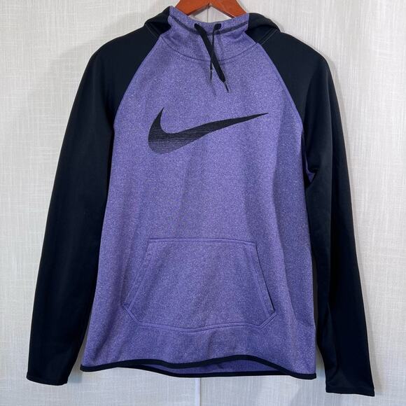 Nike Tops - Nike Therma Fit Gradient Swoosh Athletic Hoodie Sweatshirt Size M